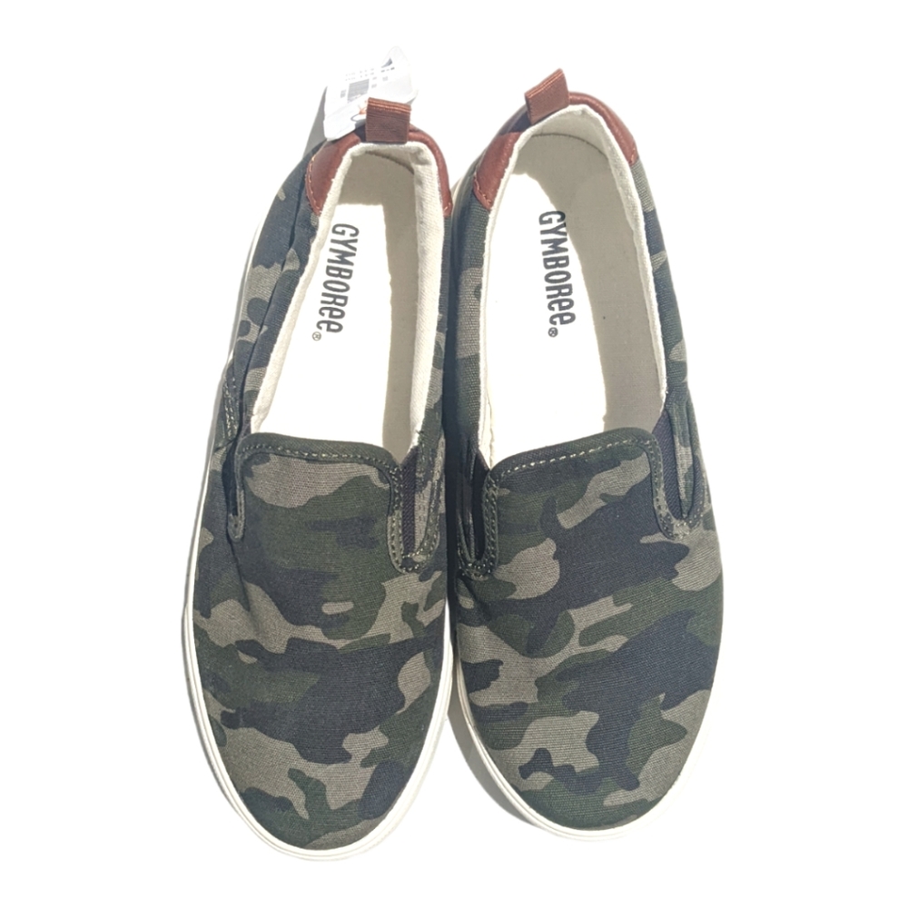 Gymboree Boys size 3 Camouflage Slip on Shoes